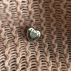 Authentic Pandora signature heart charm